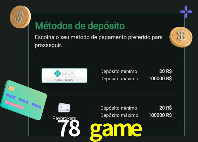 O cassino 78 game oferece uma grande variedade de métodos de pagamento